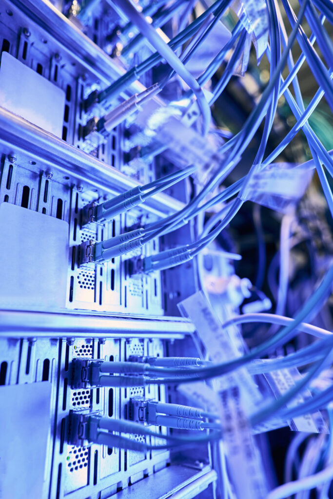 Equipamento de rede moderno — indústria e conectividade
